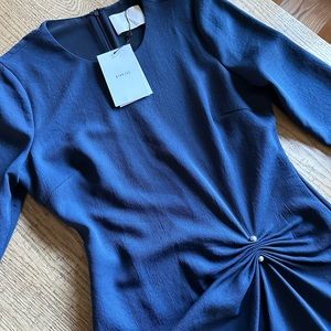 DION LEE PIERCED LONG SLEEVE DRESS